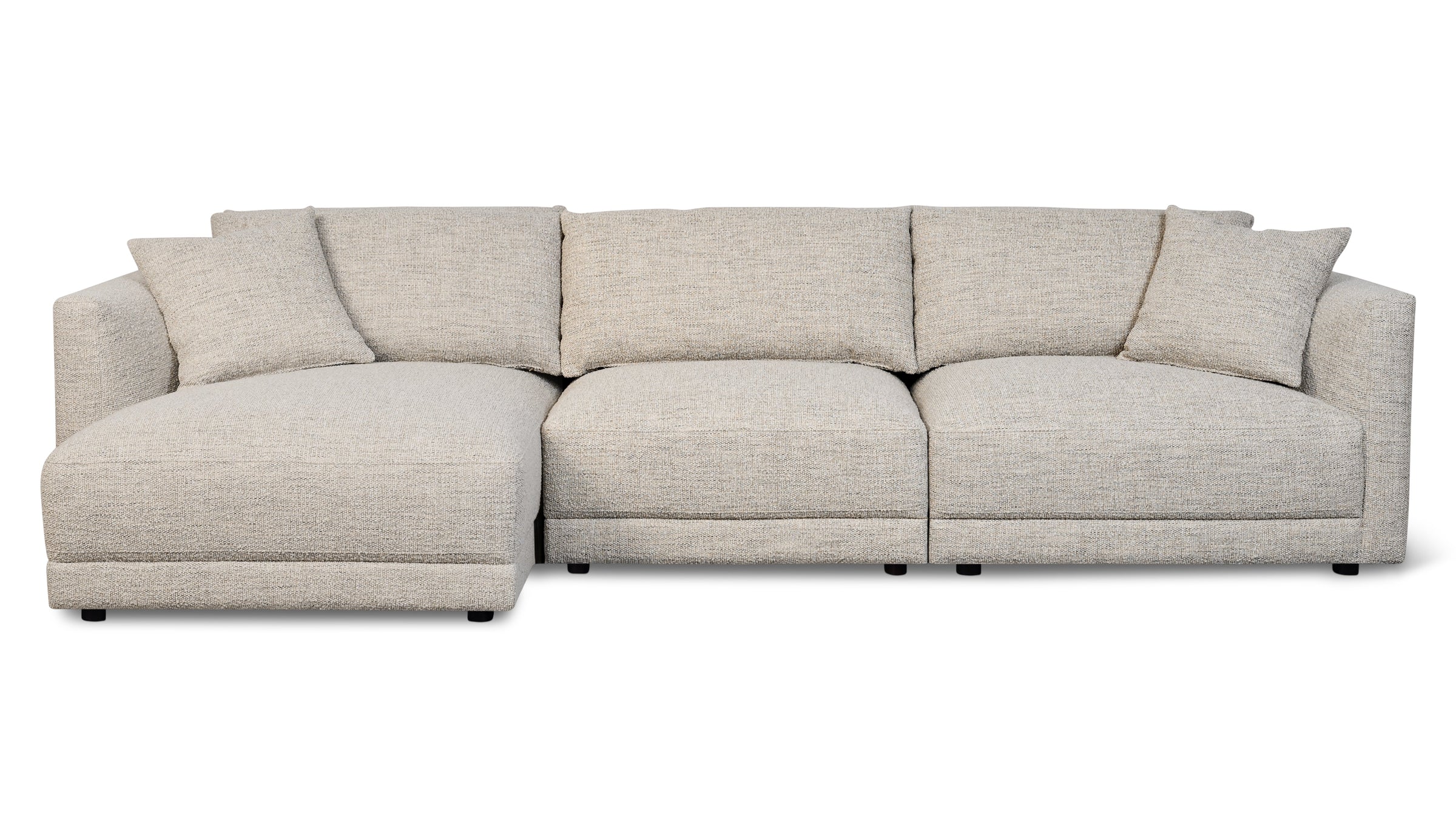 Soft Spot 3-Piece Modular Sectional Left, Oatmeal