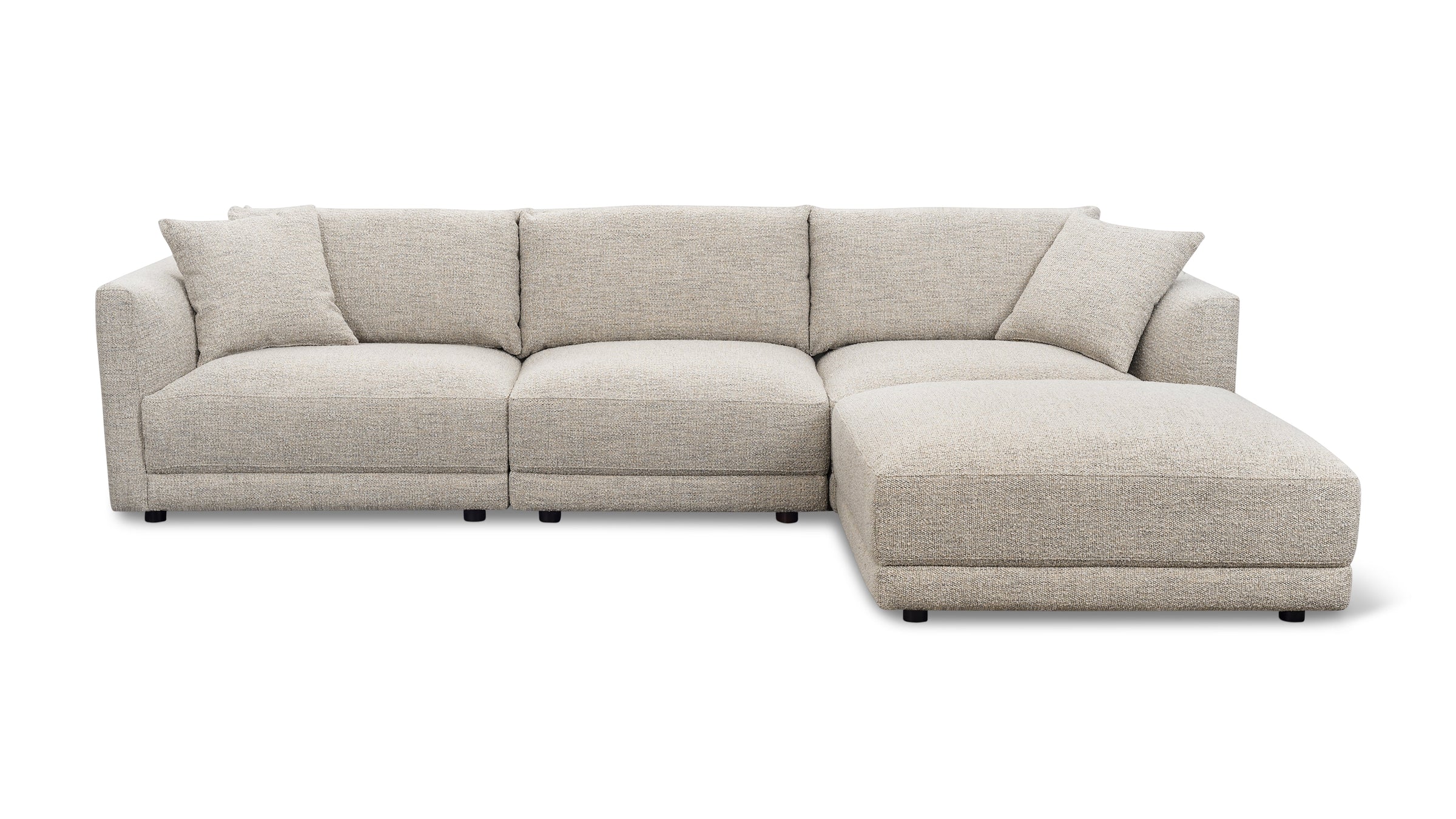Soft Spot 4-Piece Modular Sectional, Oatmeal