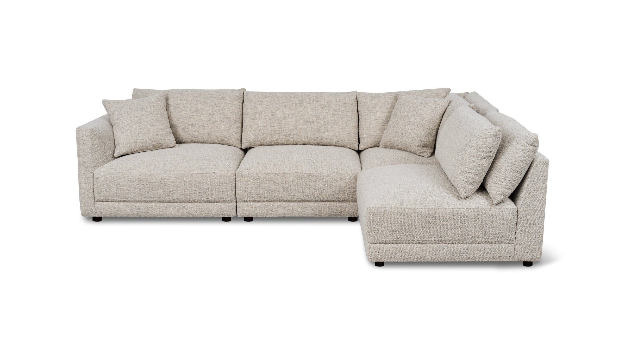 Soft Spot 4-Piece Modular Sectional Right, Oatmeal