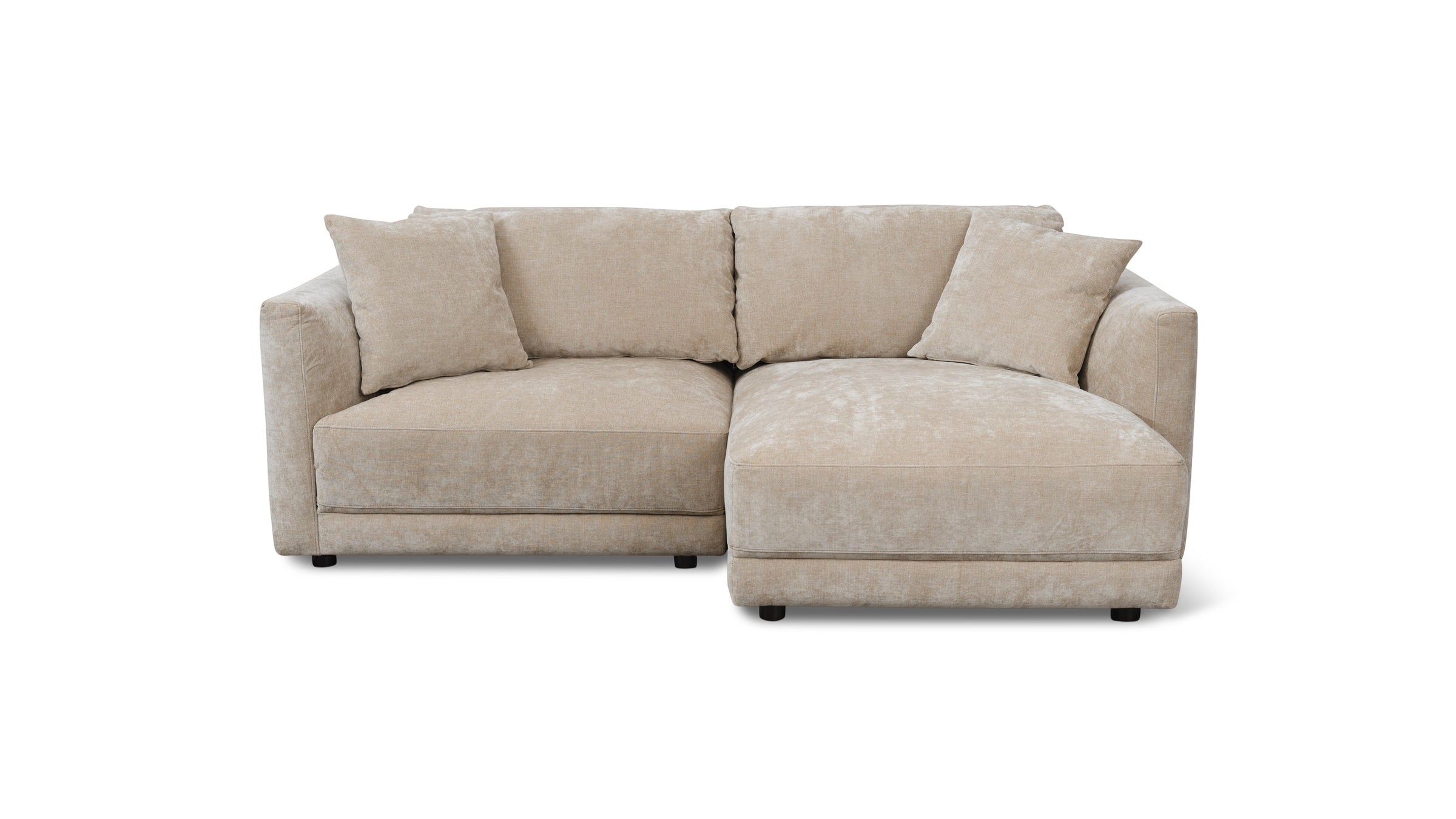Soft Spot 2-Piece Modular Sectional Right, Cashew