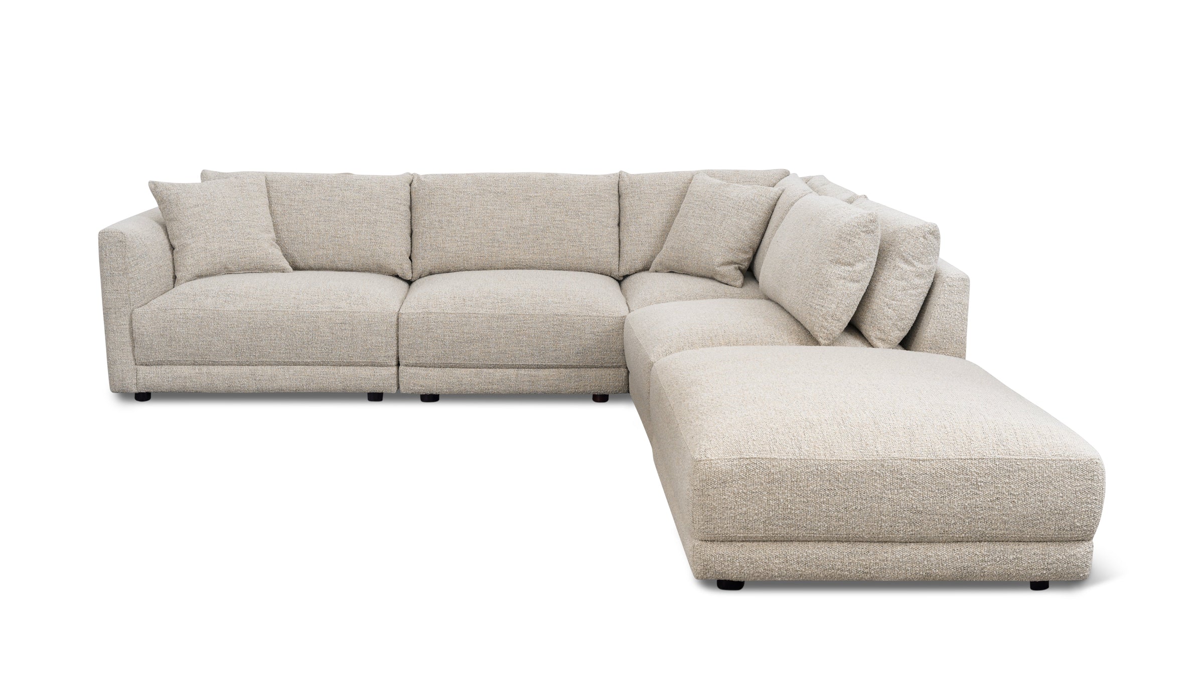 Soft Spot 5-Piece Modular Sectional Right, Oatmeal