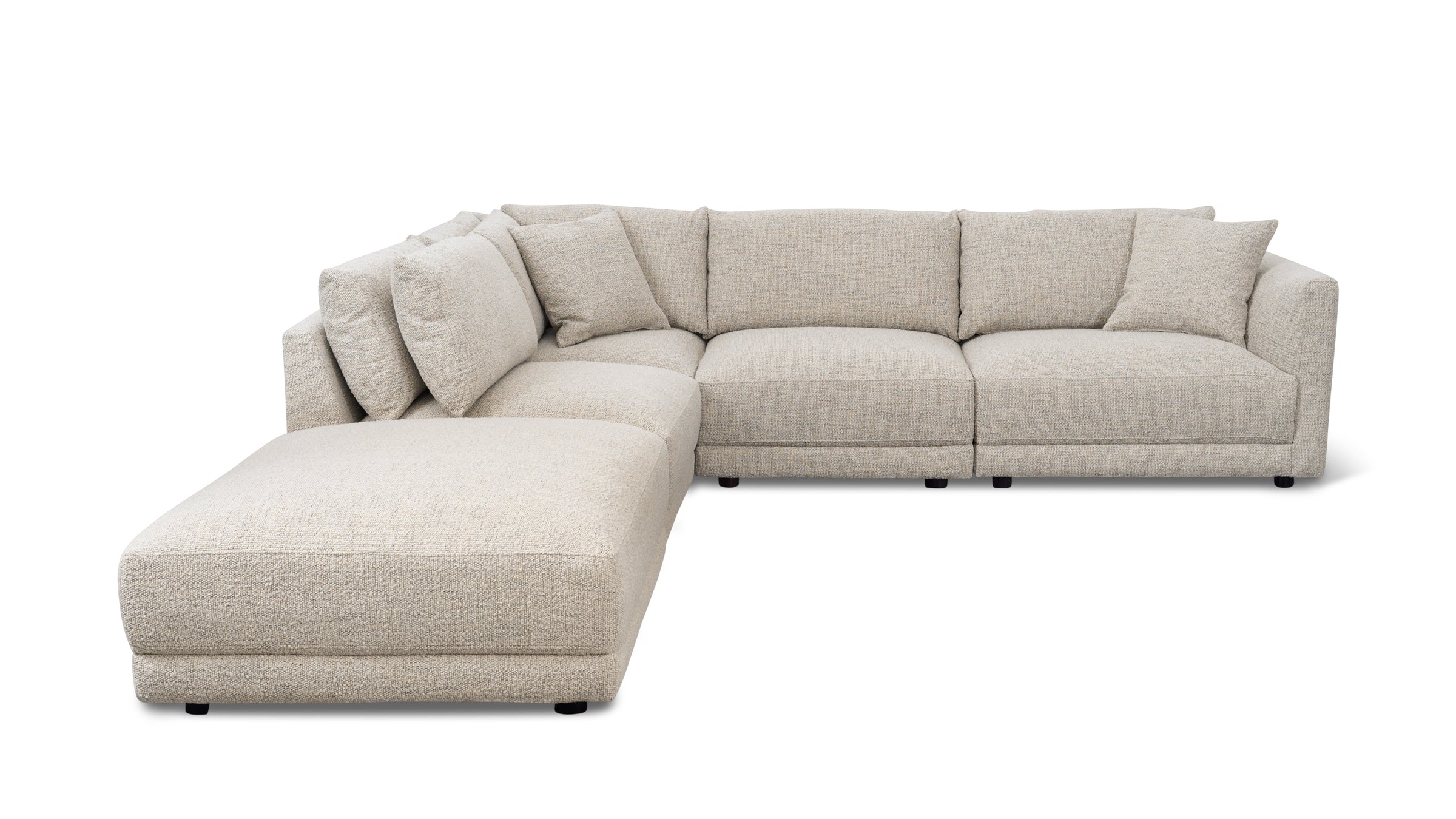 Soft Spot 5-Piece Modular Sectional Left, Oatmeal